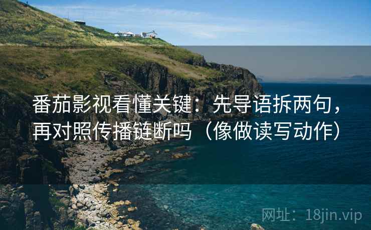 番茄影视看懂关键：先导语拆两句，再对照传播链断吗（像做读写动作）